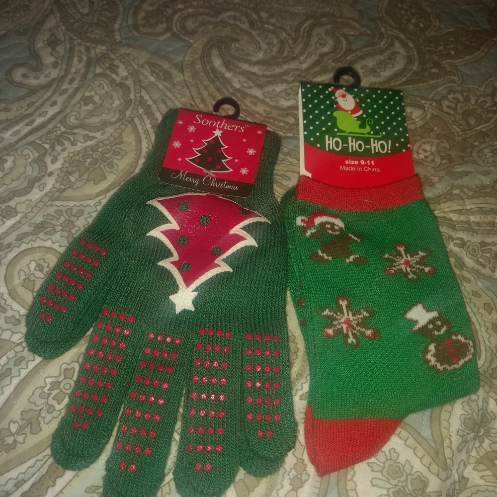 Holiday Gloves and Socks
